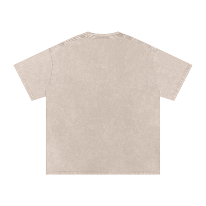 Snow Washed Oversized Cotton T-Shirt